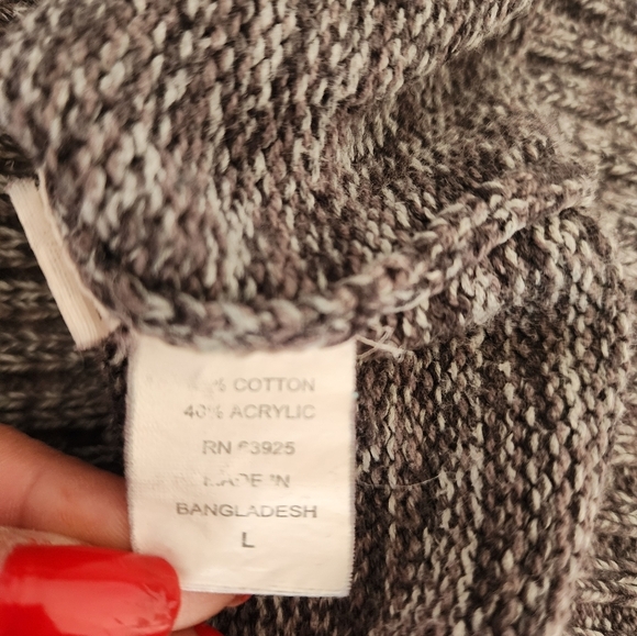 Retrofit Vintage  Black & Gray Color Block Men's Pullover Hoodie Size L - Picture 4 of 7